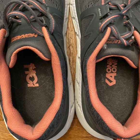 Hoka One Gaviota 2 Women's Running Shoe Sneaker in Gray and Orange - 8D Wide - Picture 7 of 7